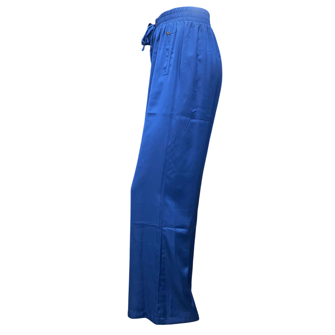 Yes Zee pantalone da donna morbido con coulisse in vita 1455 bluette