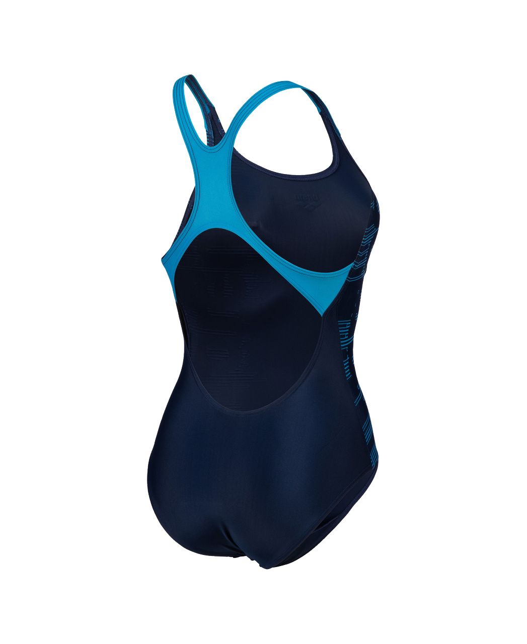 Arena Women's one-piece swimsuit Logo Swim Pro Back 006354 780 navy-turquoise