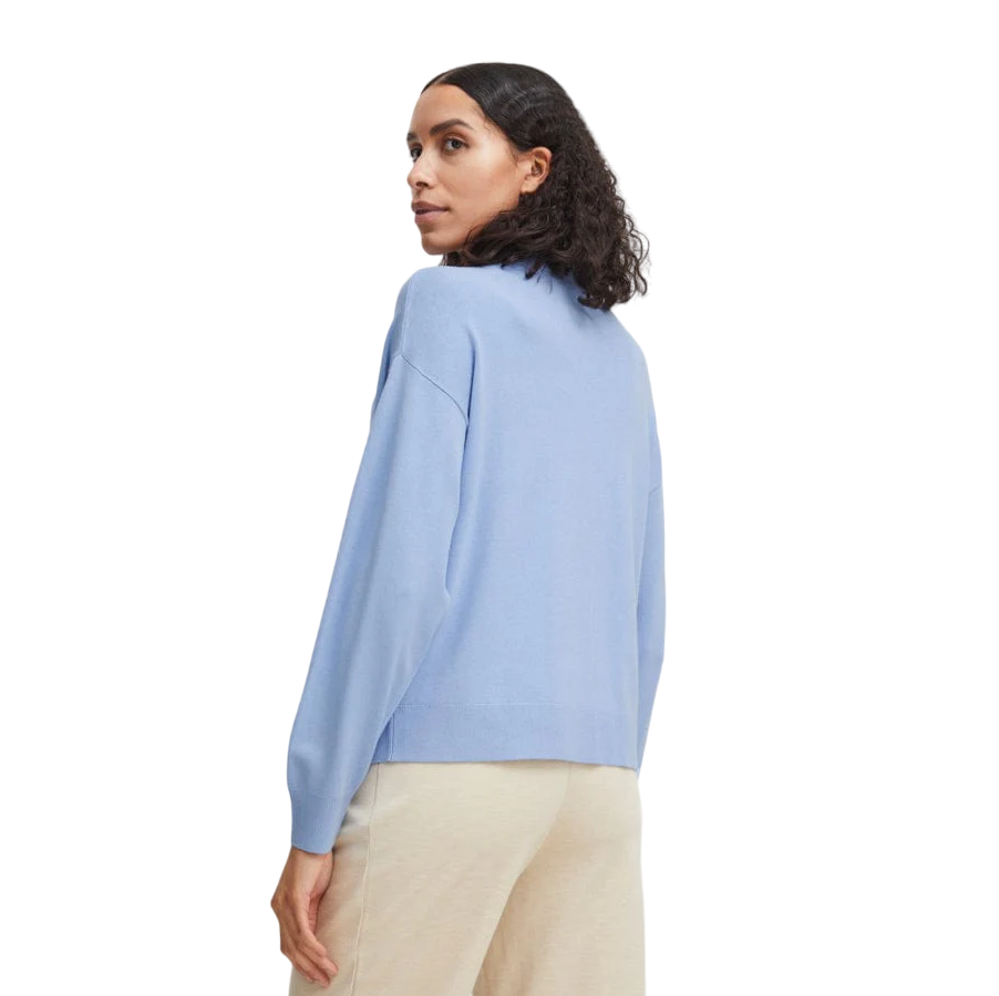 b.young women's cardigan Bymmola 20814398 sky blue