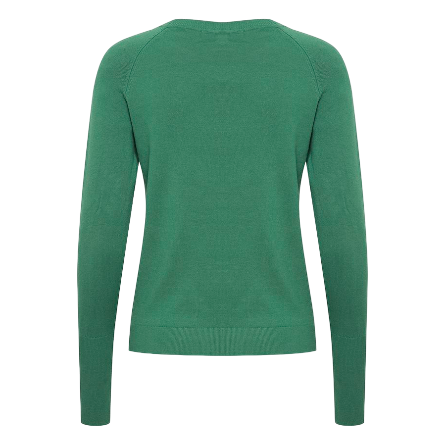 b.young maglia girocollo da donna BYmmorla long cuff 20815301 186018 verde