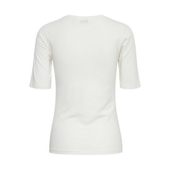 b.young women's t-shirt short sleeve Pamila 20806528 80115 milk white