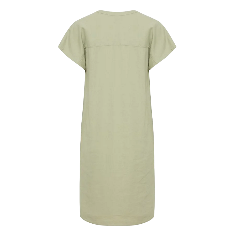 b.young women's dress with V-neck Byfalakka 20811336 160213 tea