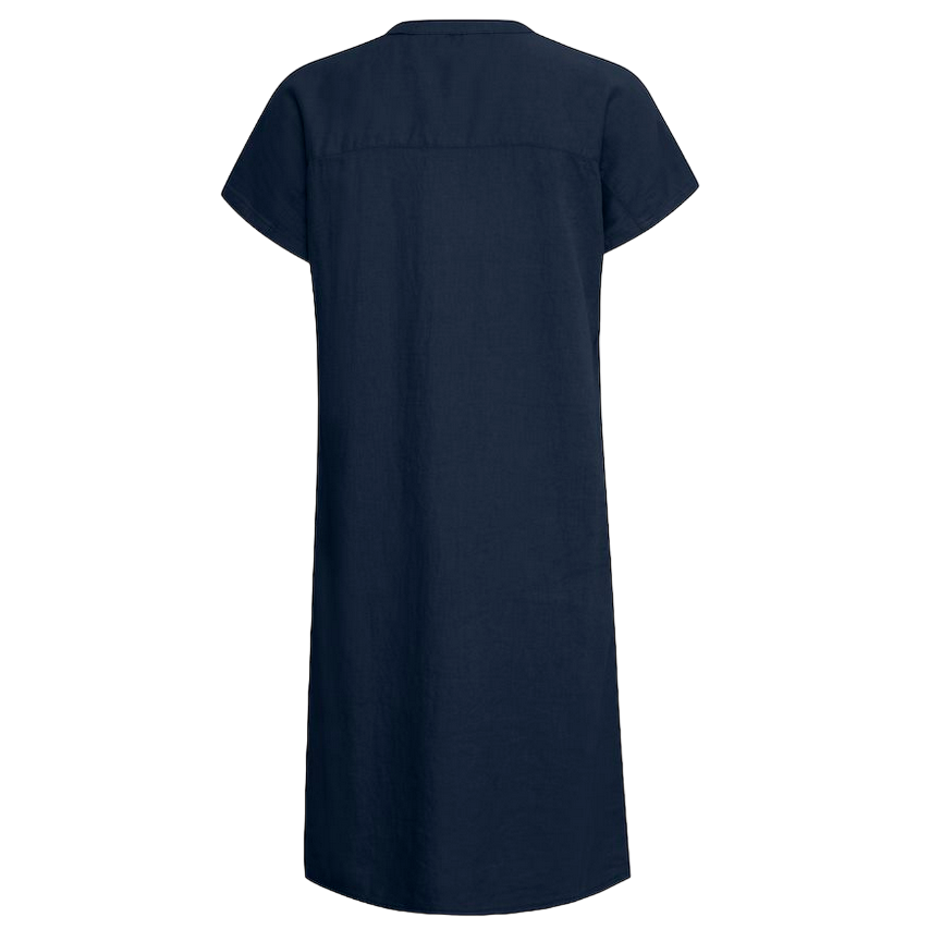 b.young women's dress with V-neck Byfalakka 20811336 194020 blue