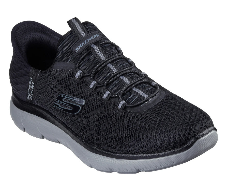 Skechers scarpa uomo Slip-ins Summits High Range 232457/BKCC nero-carbone
