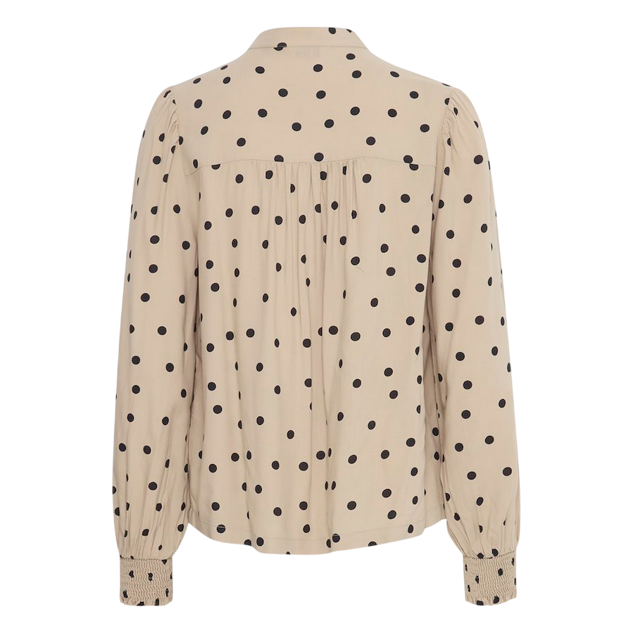 b young camicia manica lunga da donna a pois Josa 20816238 204100 nocciola