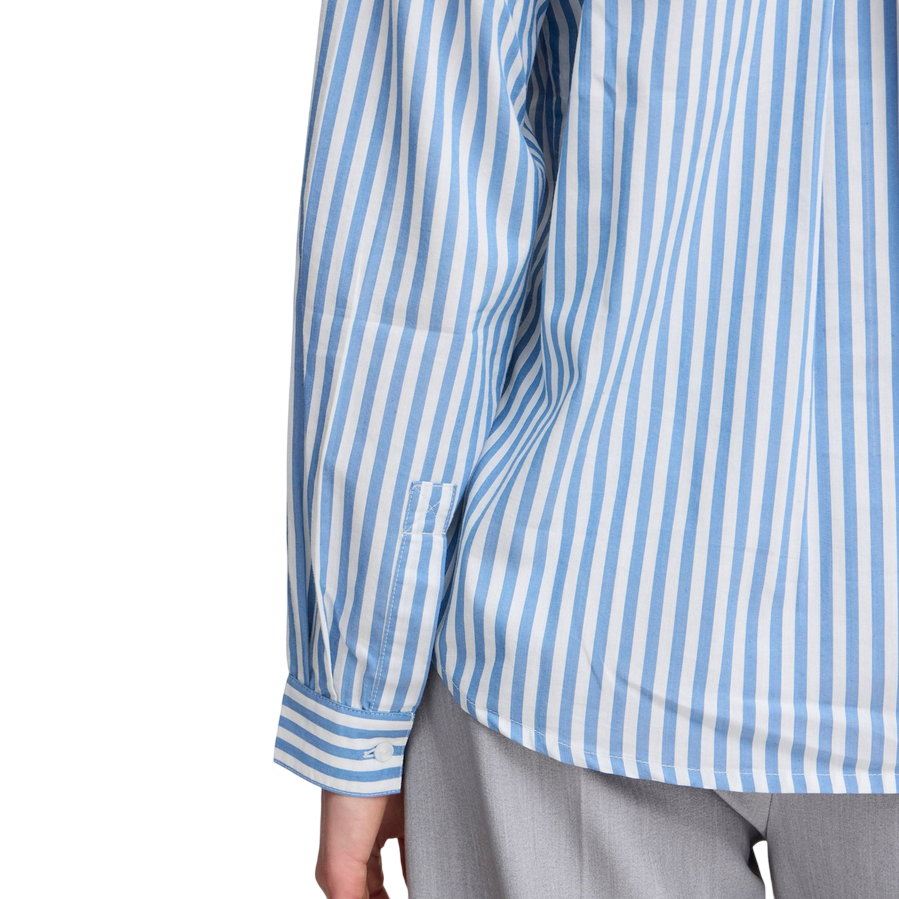 b young camicia manica lunga da donna a righe Byhetila 20815257 203988 bianco