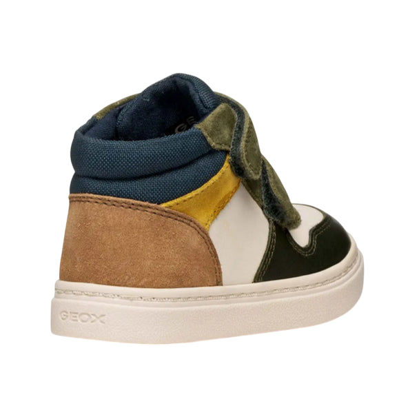 Geox Nashik Sneakers con strappo bimbo B465NA08522C1M3X beige-verde