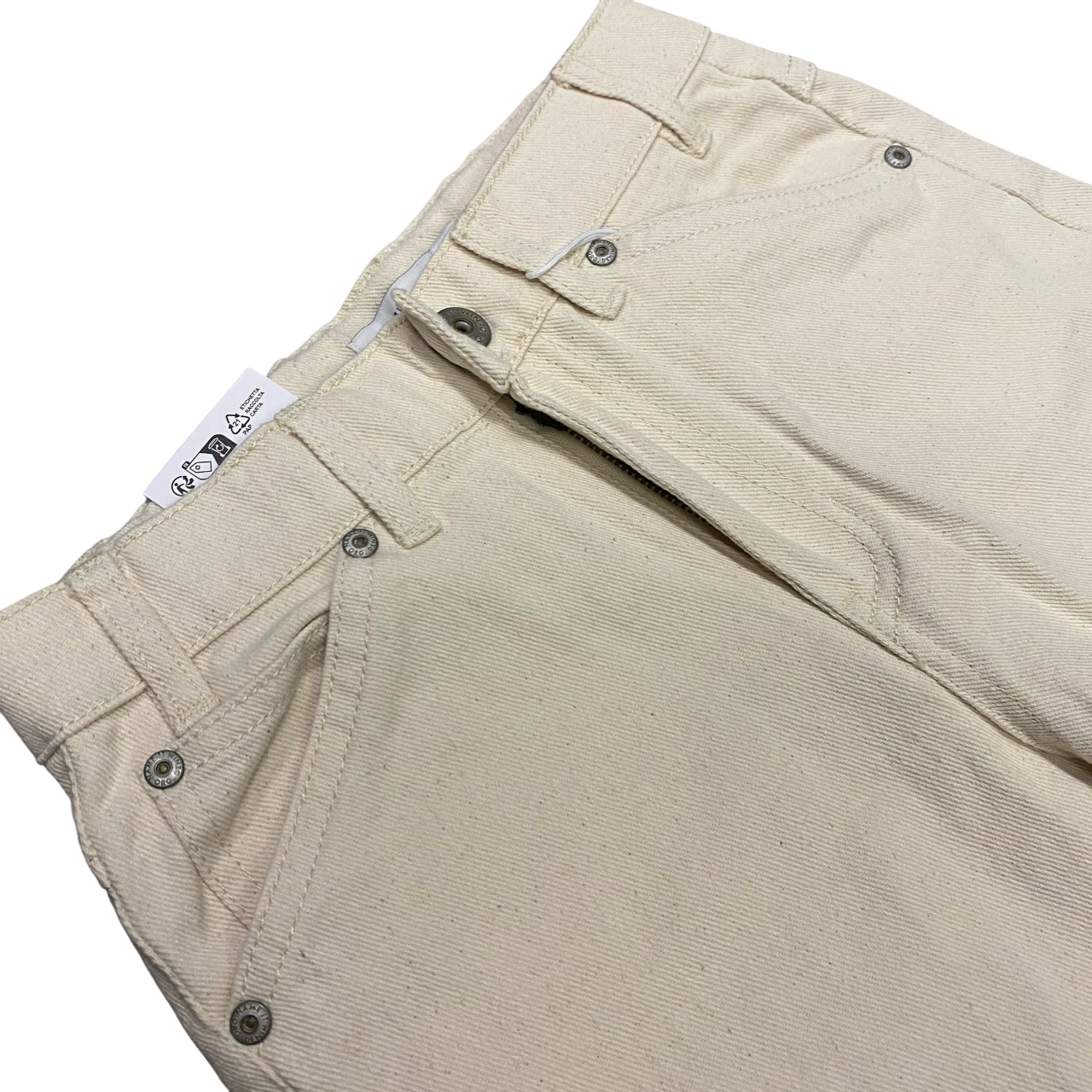name it pantalone junior in cotone con vestibilità regolare Mryan 13220713 ecru