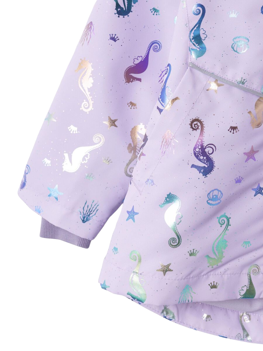 name it Jacket with detachable hood for girls 13225081 orchid