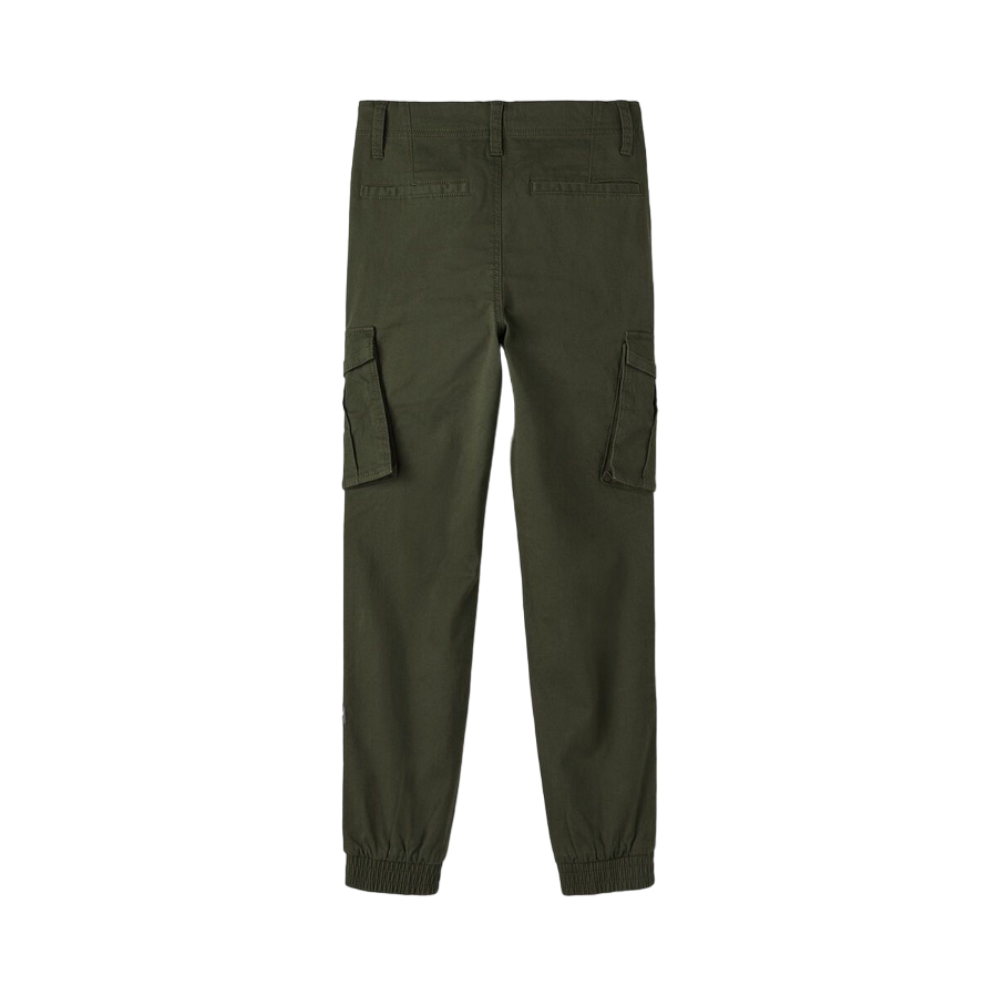 name it boy's trousers with large pockets and elasticated ankle 13151735 rosin