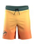 Costume a pantaloncino da uomo Joma modello Santa Monica 103567.925 colore giallo arancio, ideale per nuoto e mare - frontale