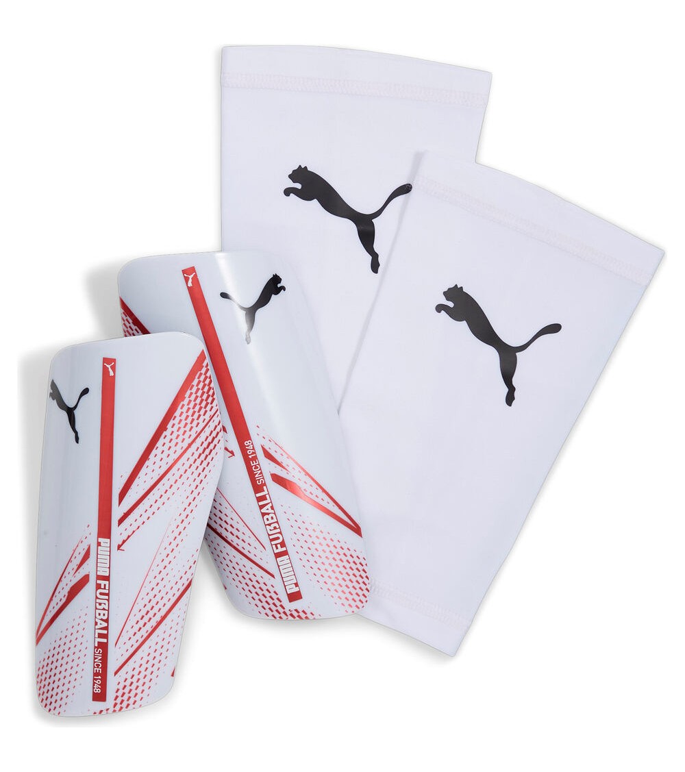 Puma parastinco da calcio Attacanto 030887-01 bianco