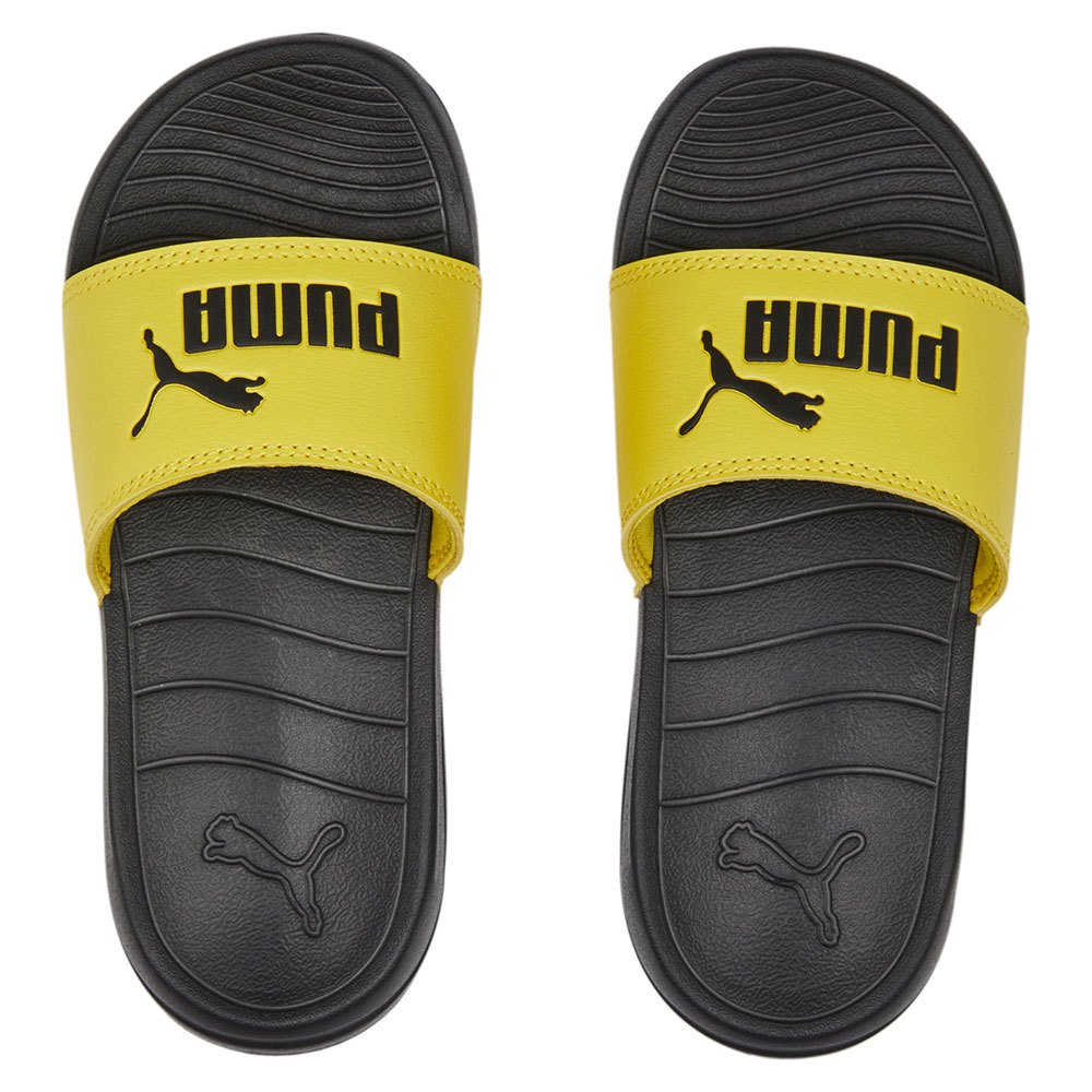 Puma ciabatta da bambino da mare piscina Popcat 20 PS 372313-26 pelé yellow-black