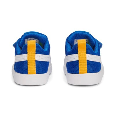 Puma sneakers da bambino in mesh traspirante Courtflex v2 V Inf 371759-14 victoria blue-white-zinnia