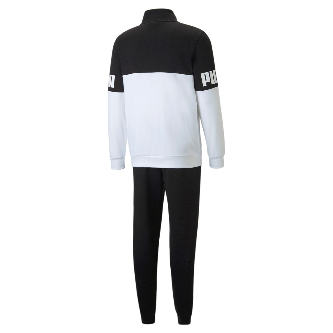 Puma tuta sportiva da uomo Power Colorblock 670038-01 nero-bianco