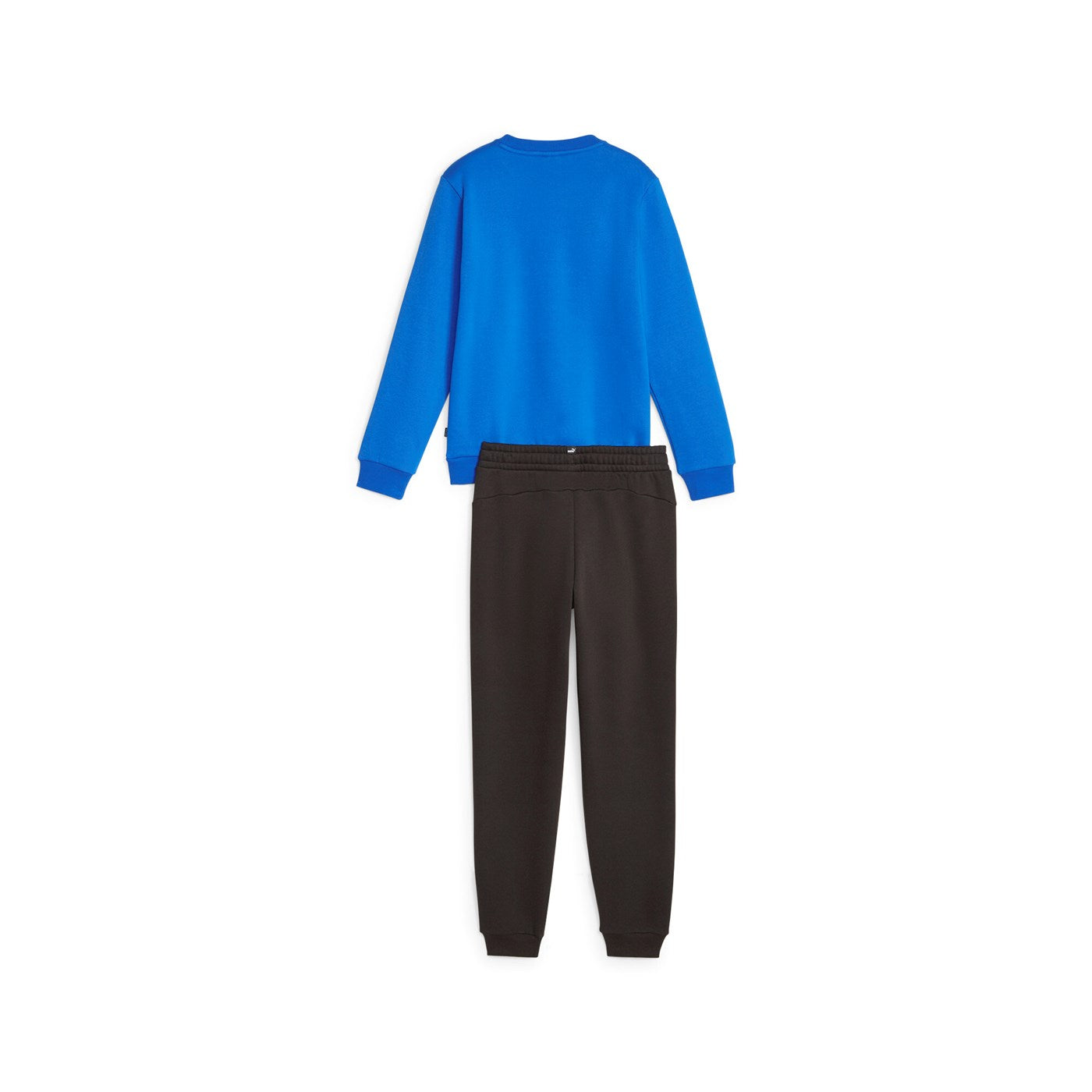 Puma tuta sportiva da ragazzo con felpa girocollo e pantalone con elastico Logo 670884-47 azzurro-nero