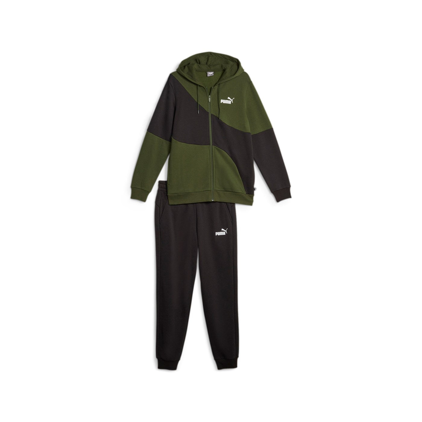 Puma tuta sportiva con cappuccio da uomo Power Cat 675972-31 mirto