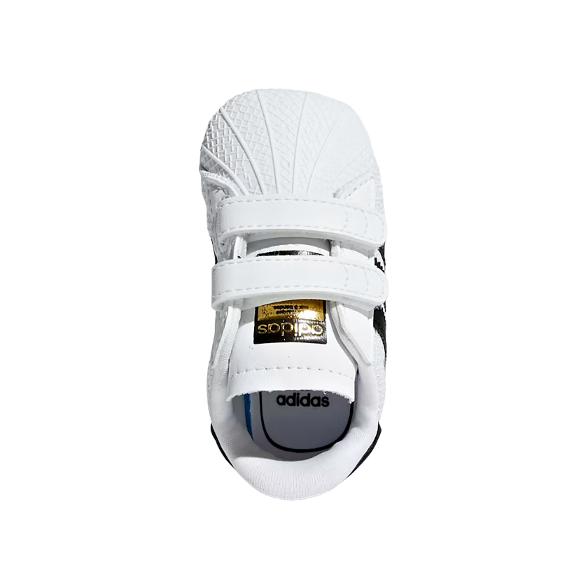 Adidas Original scarpetta da culla Superstar Crib S79916 bianco nero