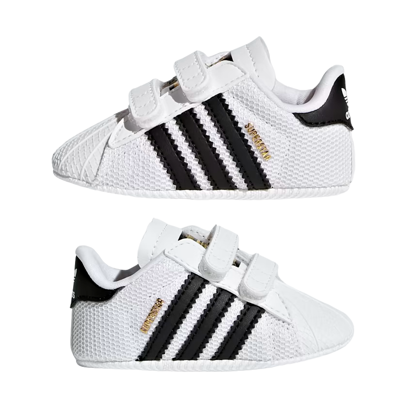 Adidas Original scarpetta da culla Superstar Crib S79916 bianco nero