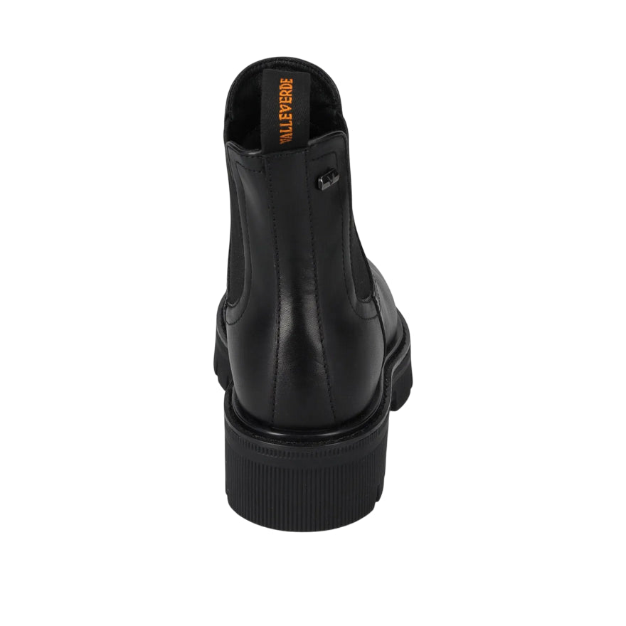 Valleverde – Calzatura Donna Polacco 36160 Vitello Nero | Stivaletto Elegante e Comodo per l’Autunno/Inverno