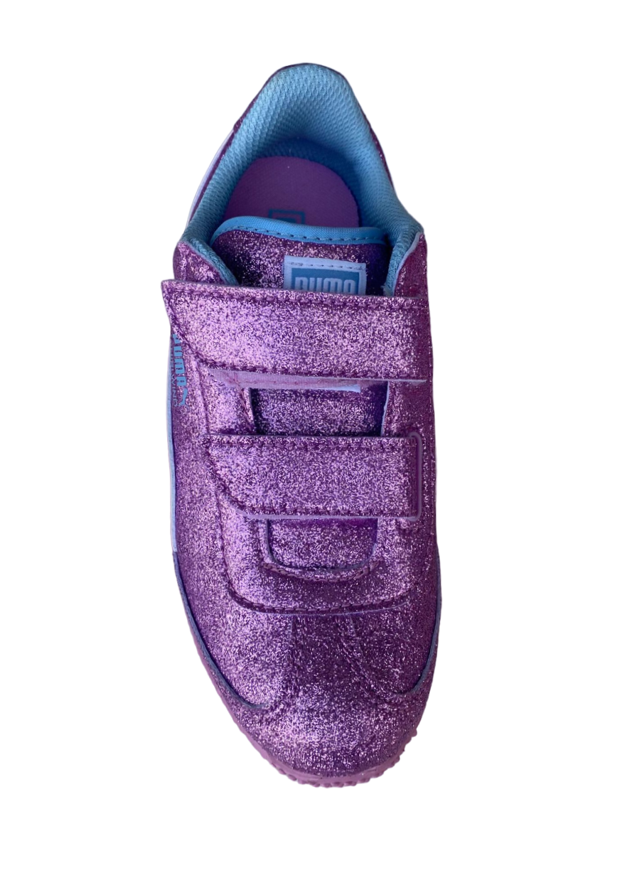 Puma girls' sneakers with velcro Whirlwind Glitz V PS 363973 10 orchid