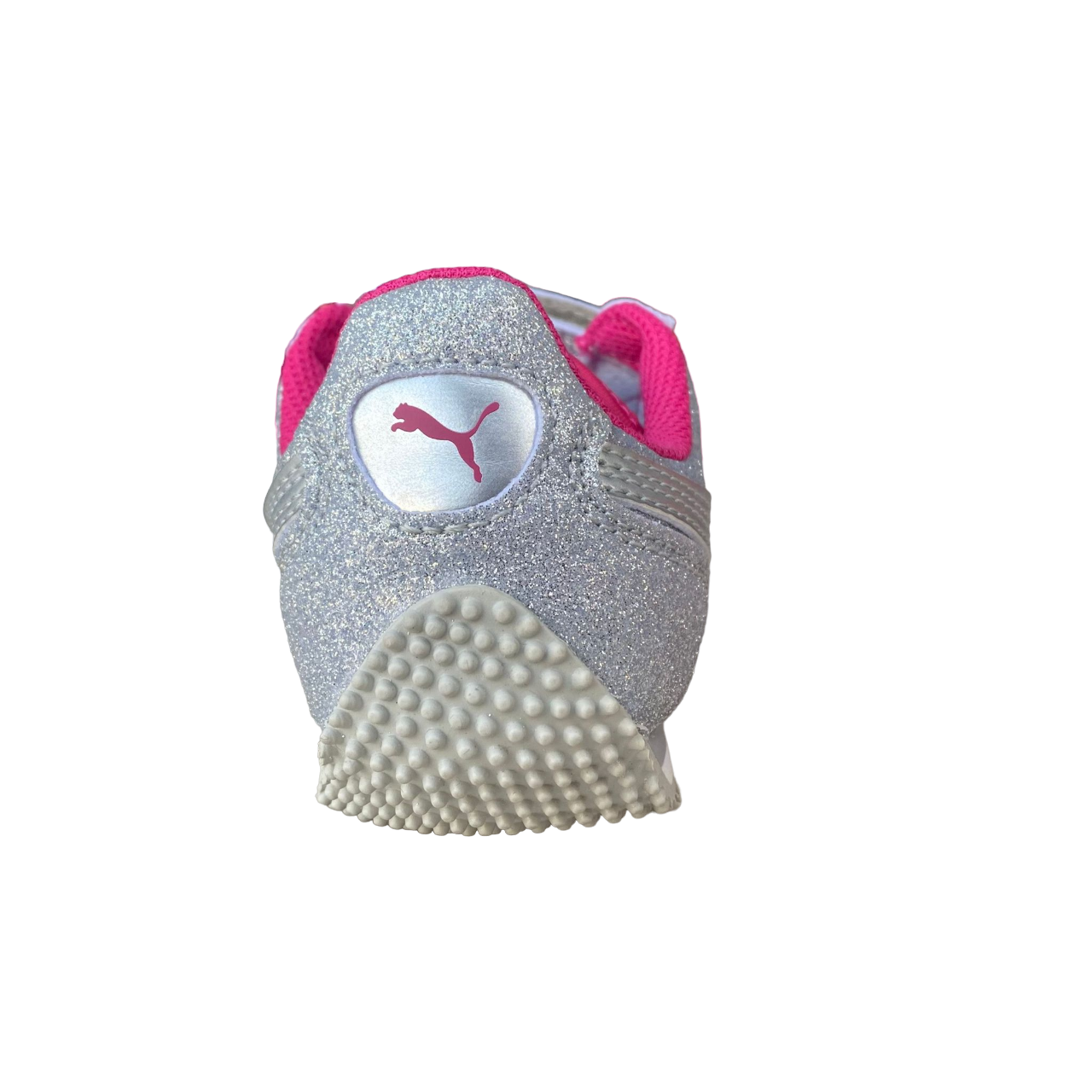 Puma girls' sneakers with velcro Whirlwind Glitz V PS 363973 12 silver