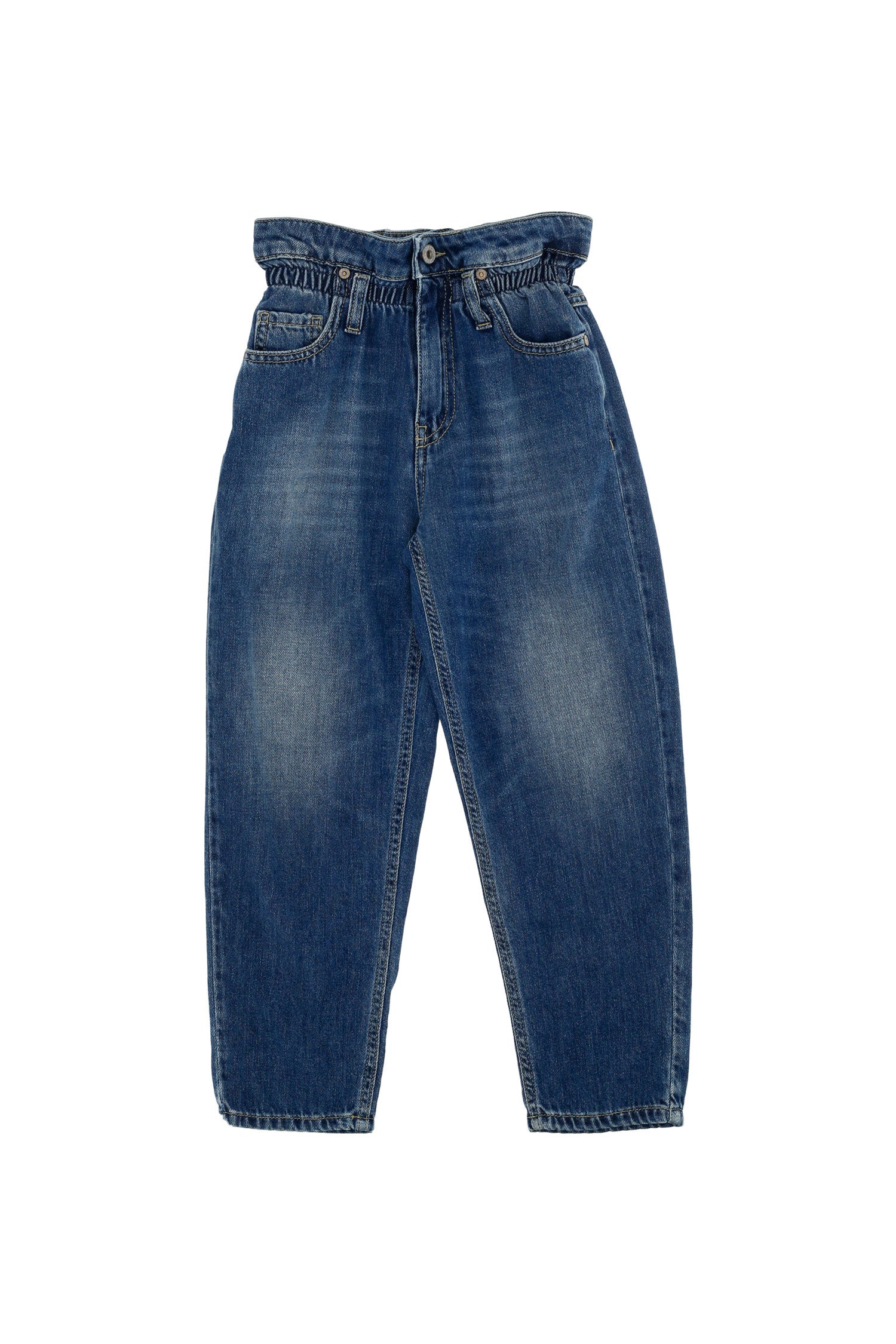 Please Pantalone Denim Paperbag PHG3B37G31 1670 blu denim