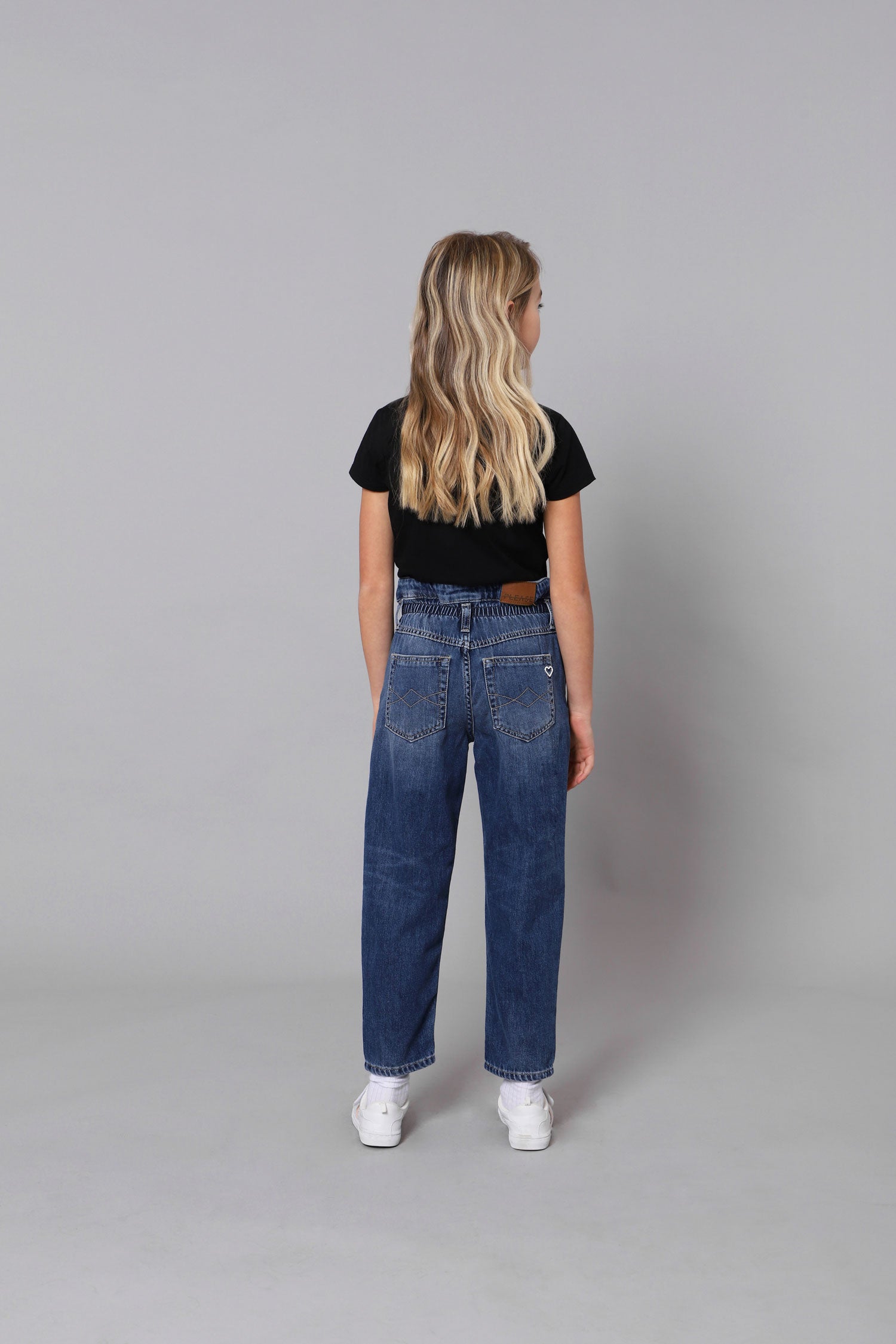 Please Pantalone Denim Paperbag PHG3B37G31 1670 blu denim