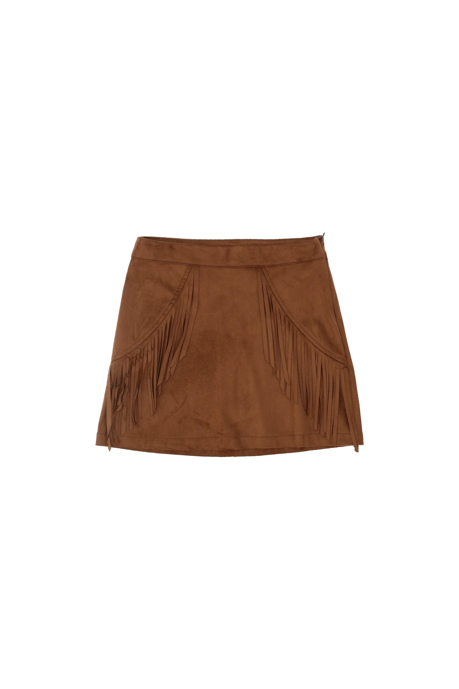 Please Miniskirt with Fringes GB19200G33 1850 brown