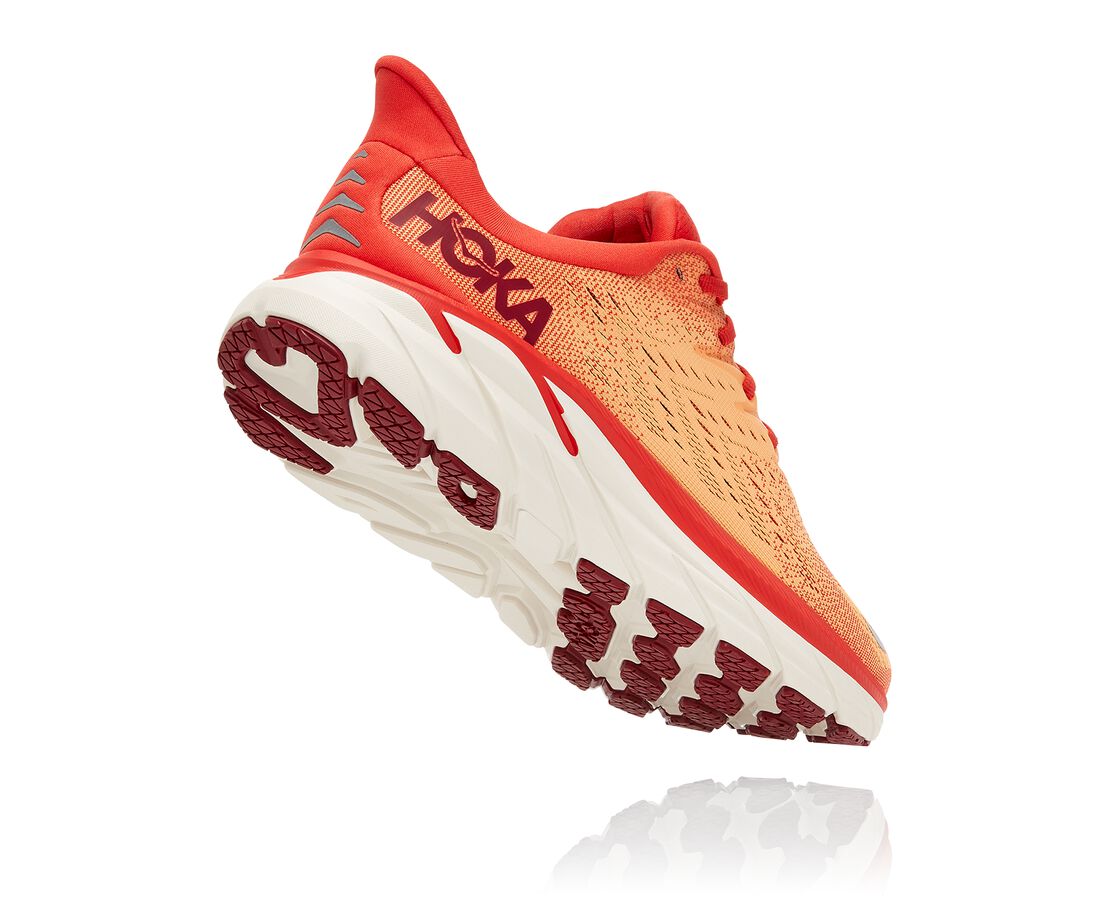 Hoka One One men's running shoe Clifton 8 1119393/FBOR red orange