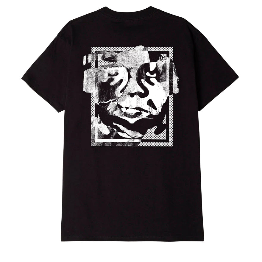 Obey maglietta manica corta da uomo Torn Face Classic 165263406 nero