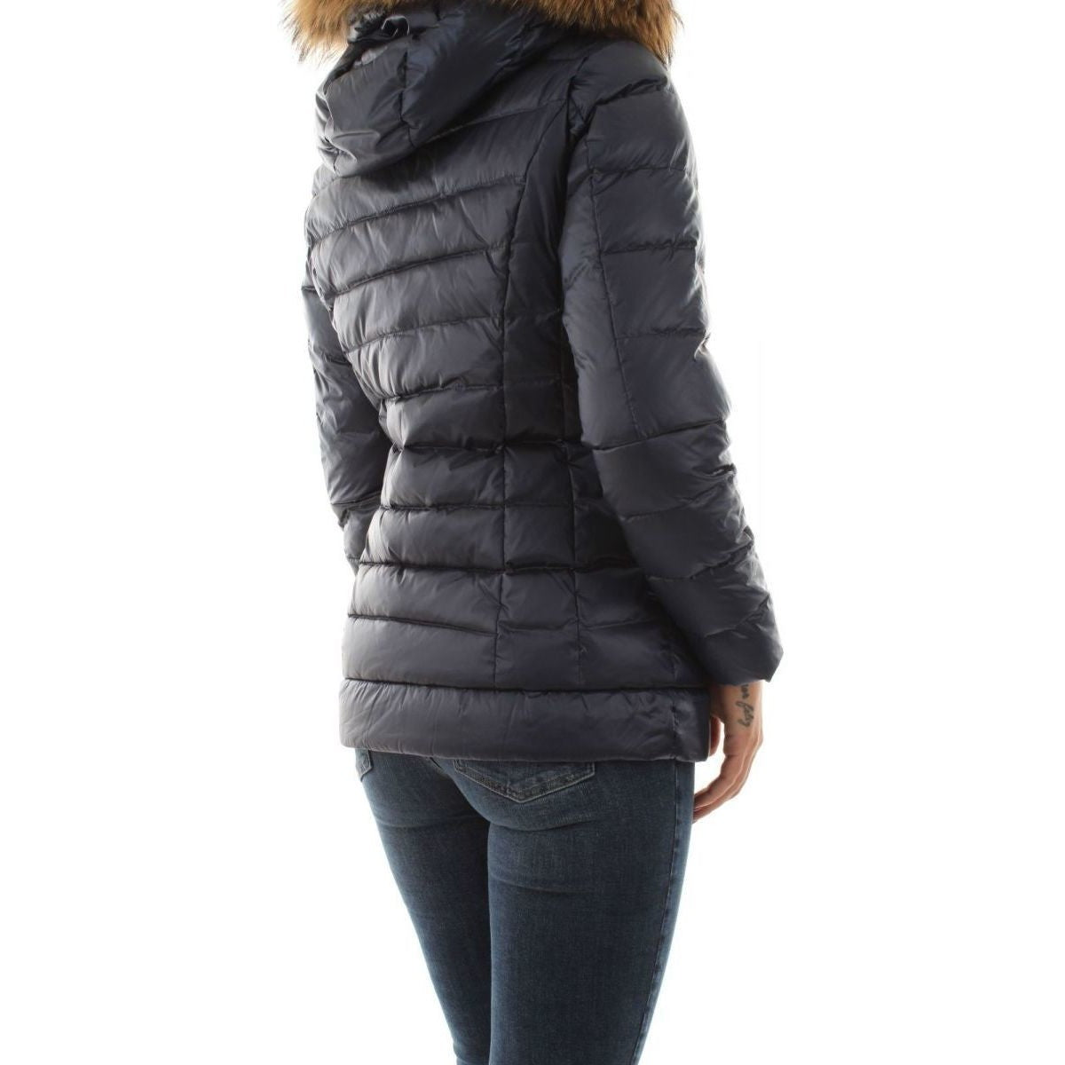 Bomboogie Women's iridescent nylon sateen down jacket GW798PTCSI297 poseidon blue