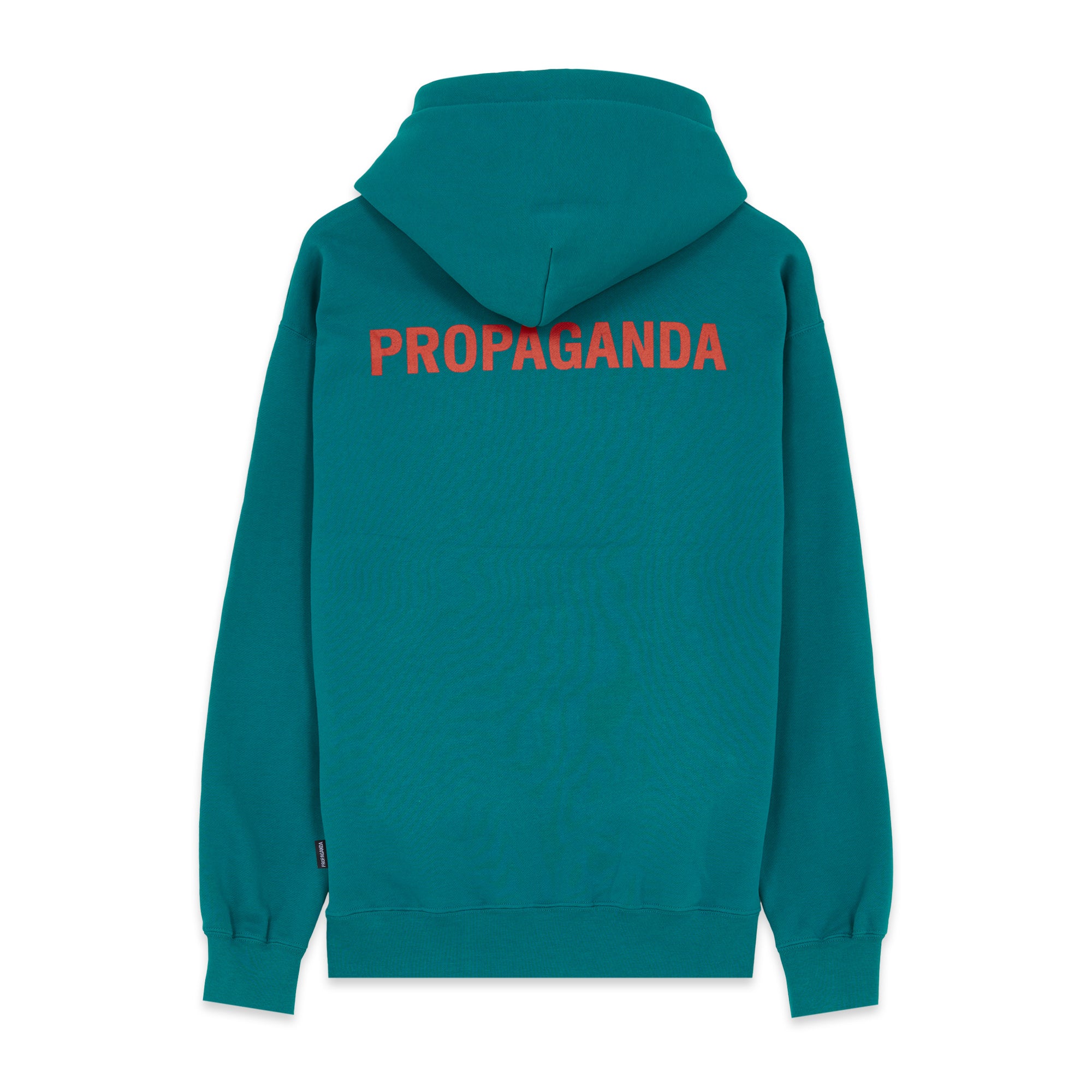 Propaganda Felpa con cappuccio e tasca a marsupio Logo Hoodie 22FWPRFE805-41 petrol