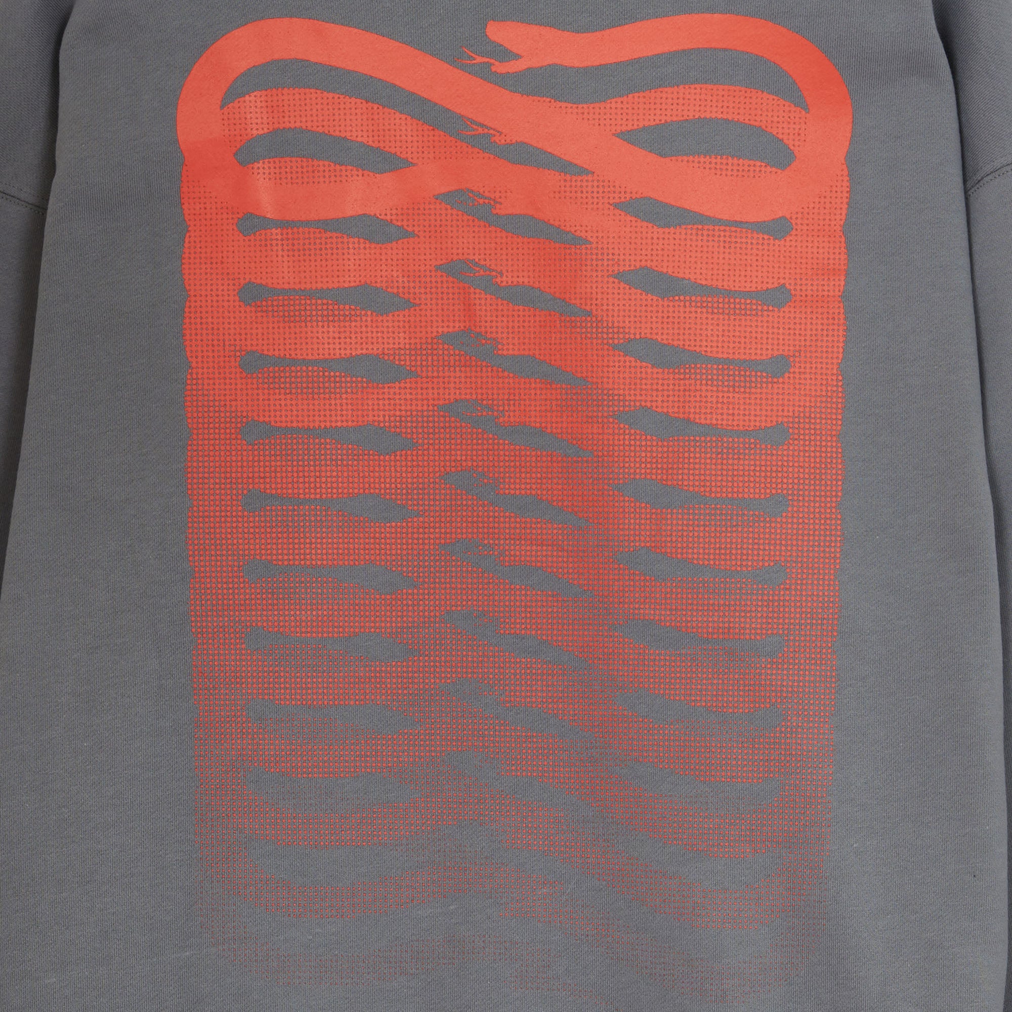 Propaganda Felpa con cappuccio e tasca a marsupio Ribs Hoodie 22FWPRFE820-40 gray