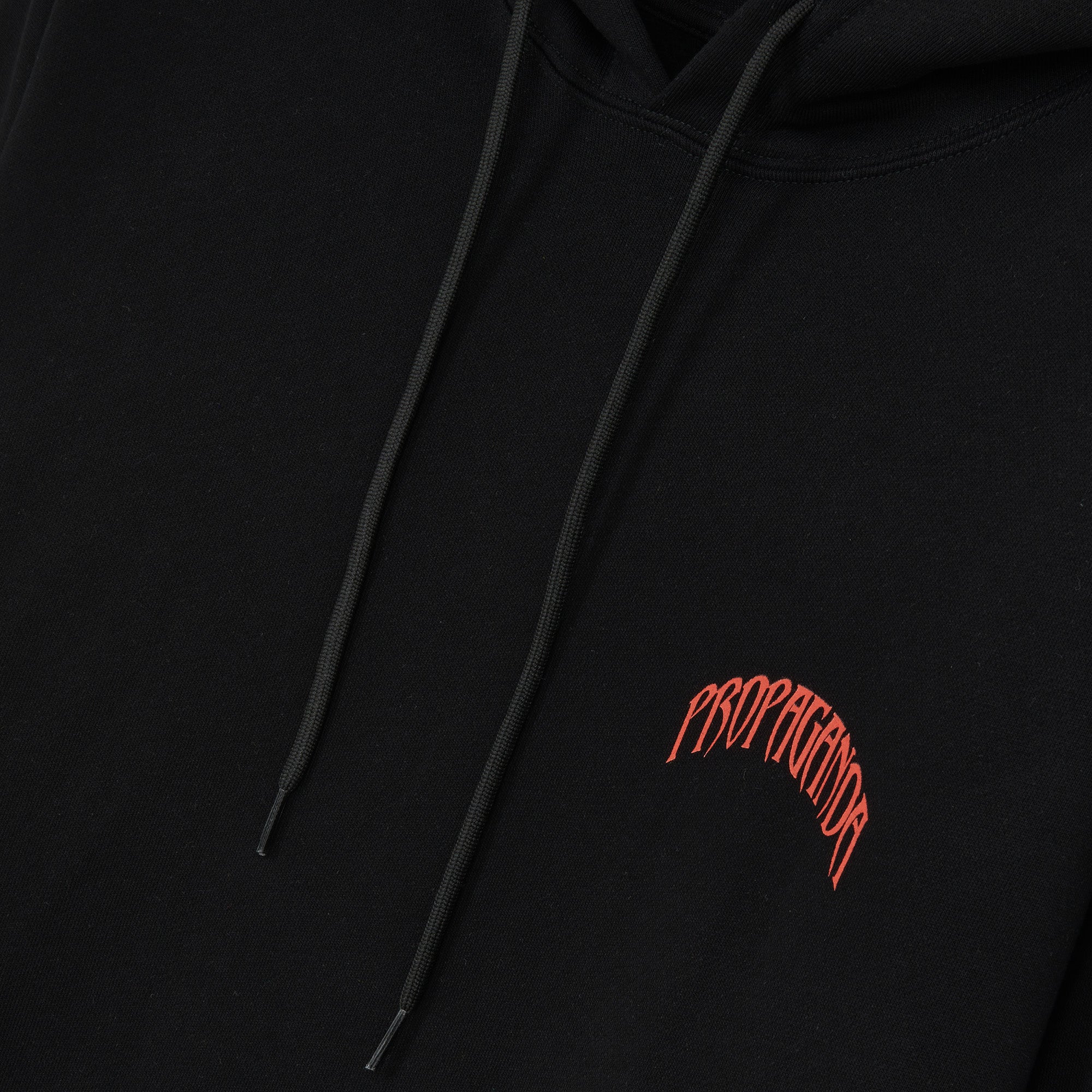 Propaganda felpa con cappuccio e tasche a marsupio Triangle Sting Hoodie 22FWPRFE844-01 nero