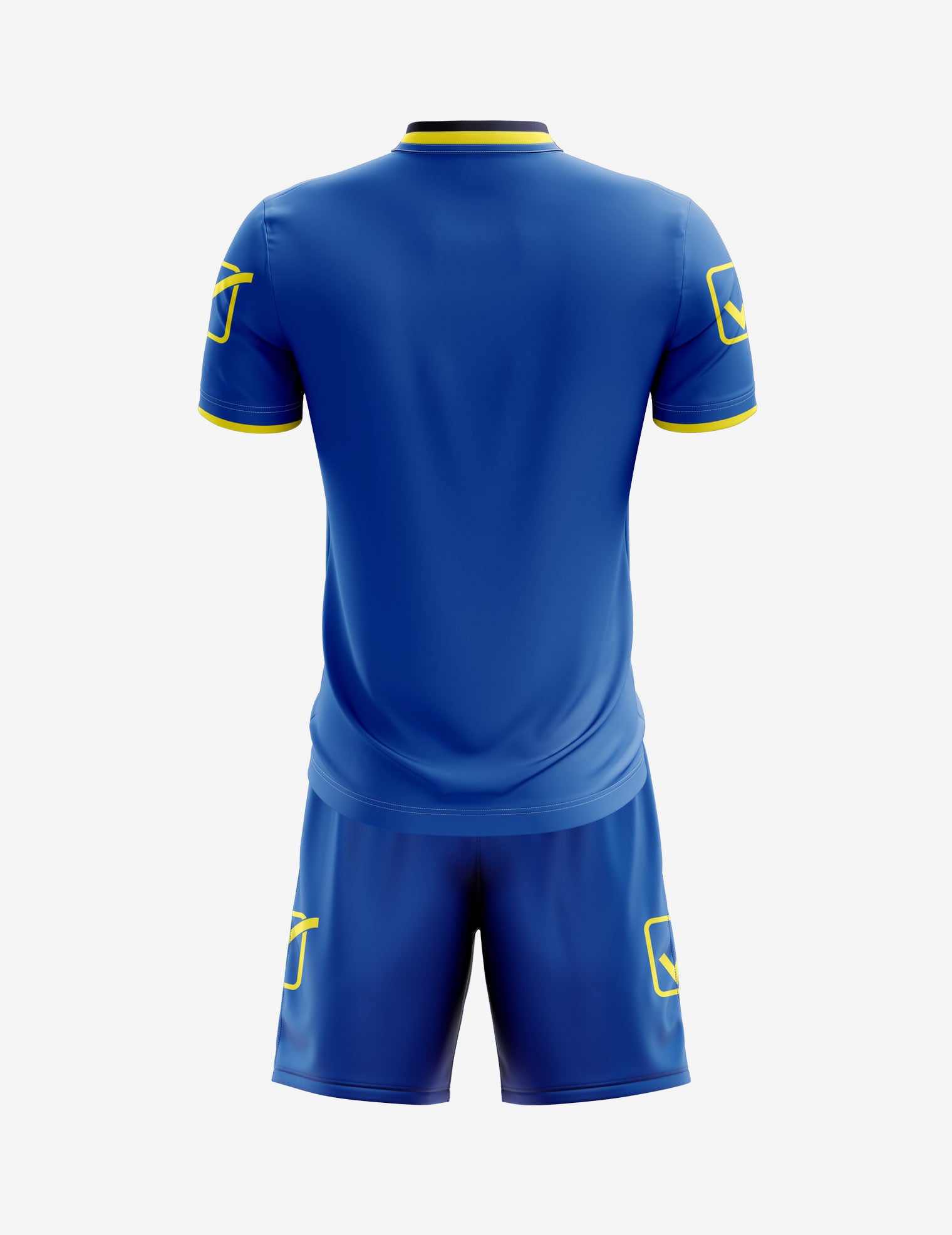 Givova Football kit Field kit, blue-yellow shirt and shorts