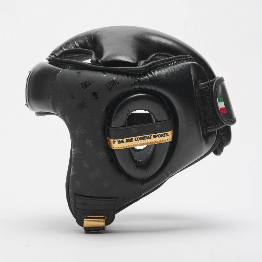 Leone Casco Boxe DNA CS444 Nero: Protezione Anti-Shock e Stile Elegante