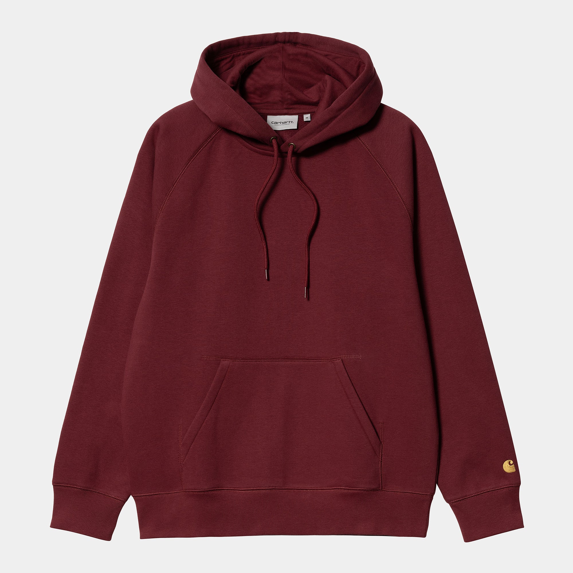 Carhartt Felpa con cappuccio da uomo 1026384 427 mattone-oro