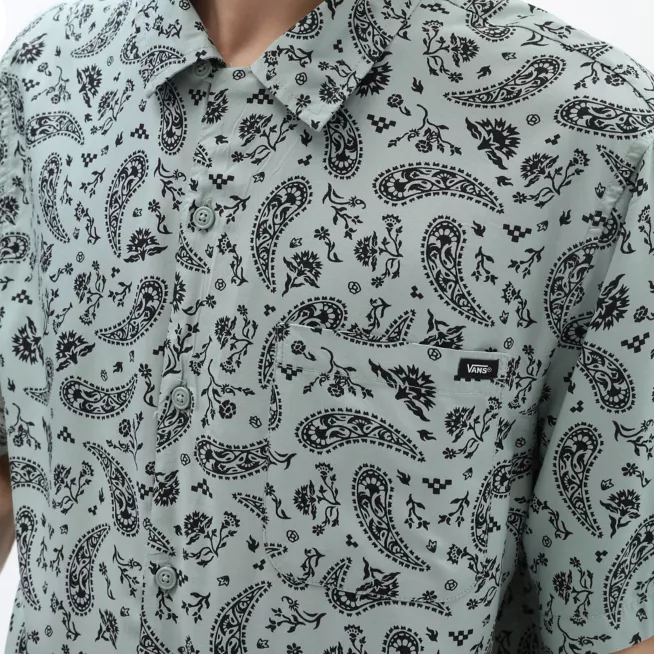 Vans Bandana Paisley short sleeve shirt VN0A5KMOYV2 green milieu