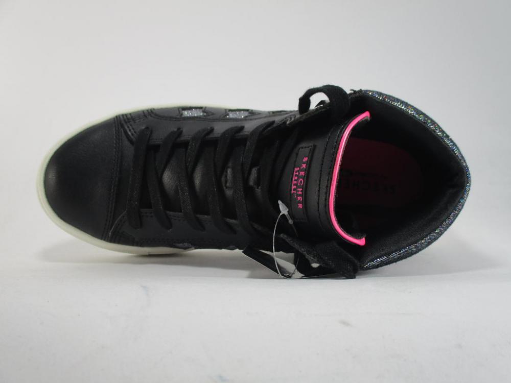 Skechers Sidestreet Funk It Out 84595L BKSL black-silver girls' sneakers shoe