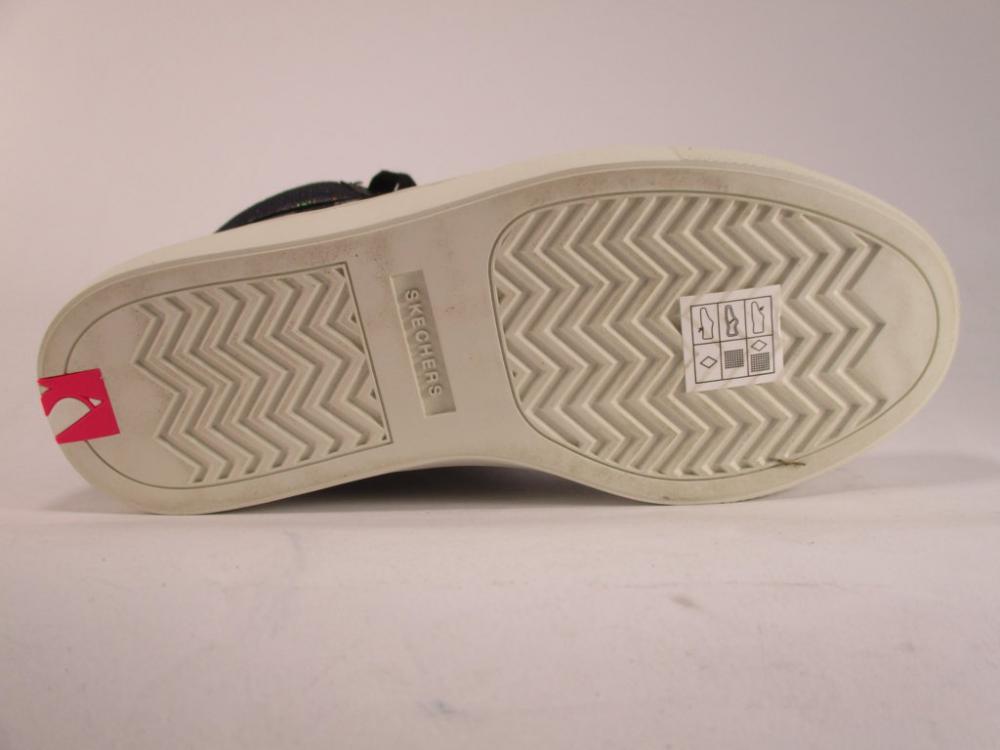 Skechers Sidestreet Funk It Out 84595L BKSL black-silver girls' sneakers shoe