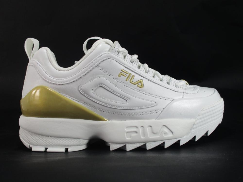 Fila Disruptor Premium women's sneakers shoe 1010862.1FG white gold