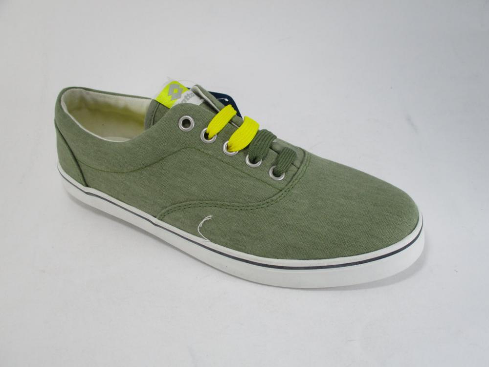 Lotto men's canvas sneakers shoe 80 S R6343 green