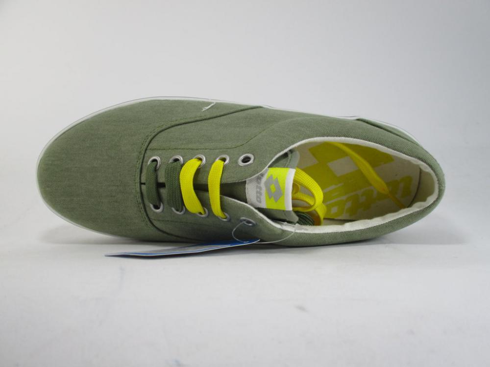 Lotto men's canvas sneakers shoe 80 S R6343 green
