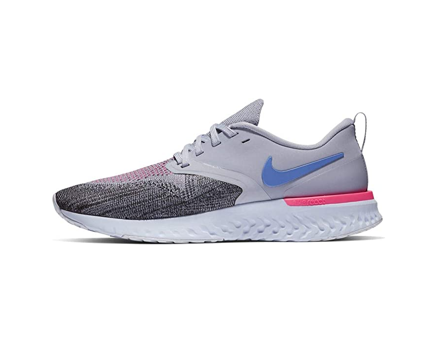 Nike gym shoe Odyssey React 2 Flyknt AH1016 500 grey-fuchsia