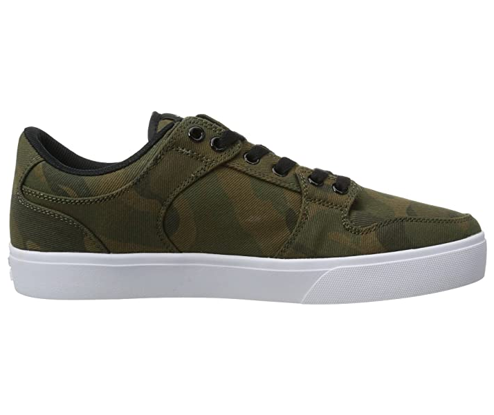 Supra men's sneakers shoe in camouflage green Vaider LC S86017 canvas