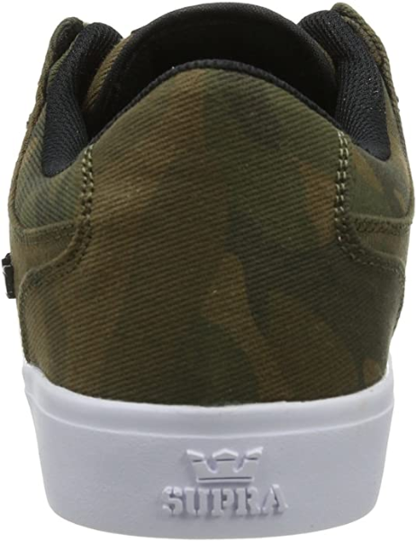 Supra men's sneakers shoe in camouflage green Vaider LC S86017 canvas