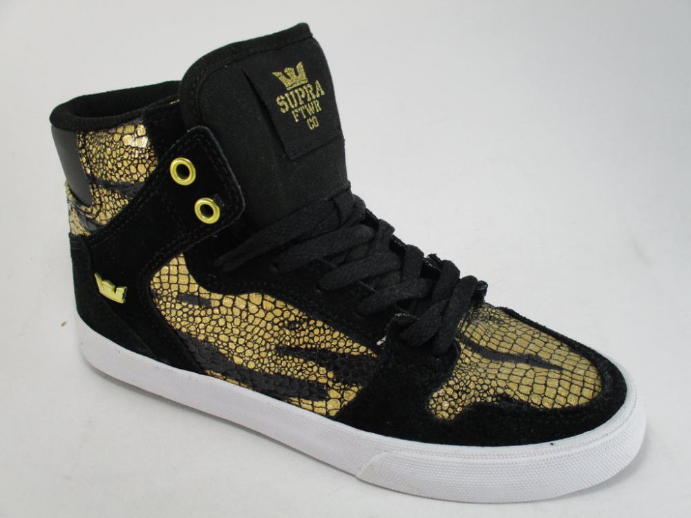 Supra scarpa sneakers da donna Vaider SW28030 nero-oro
