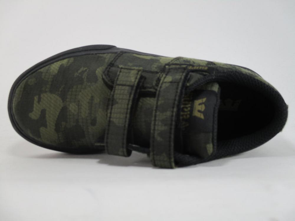 Supra scarpa sneakers da ragazzo con velcro Stacks Vulc II V 55672 331 verde militare