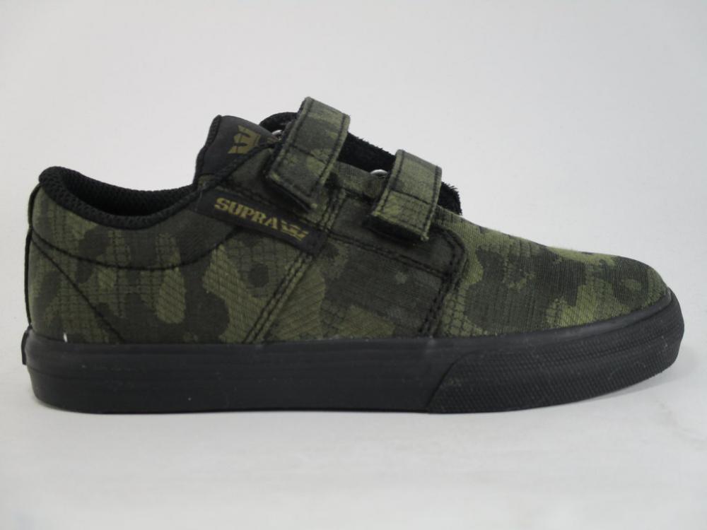 Supra scarpa sneakers da ragazzo con velcro Stacks Vulc II V 55672 331 verde militare